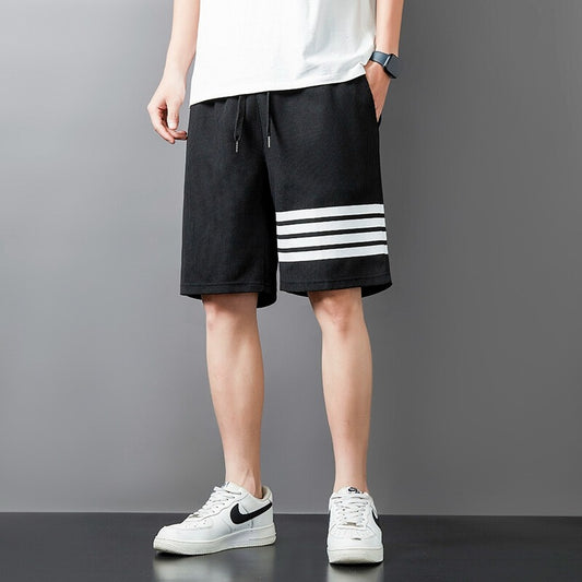 Striped Drawstring Shorts