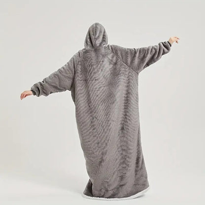 Cozy Plush Hooded Gown