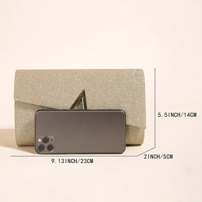 Elegant Glitter Clutch Purses Evening Bag