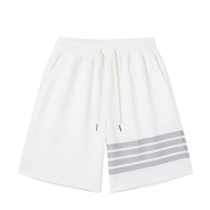 Striped Drawstring Shorts