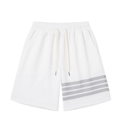 Striped Drawstring Shorts