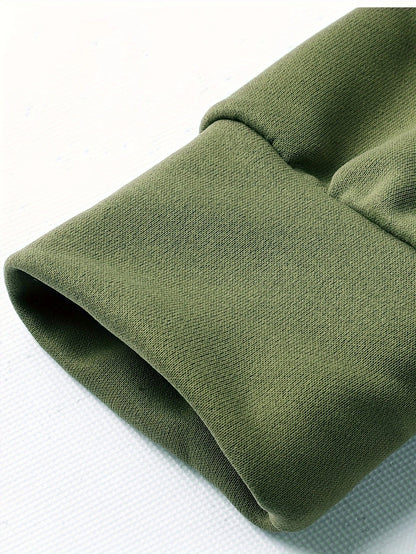 Half-Zip Cargo Sweatshirt