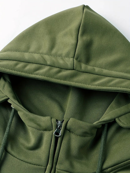 Half-Zip Cargo Sweatshirt