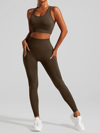 Crisscross Back Sports Bra & Leggings