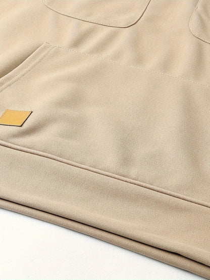 Half-Zip Cargo Sweatshirt