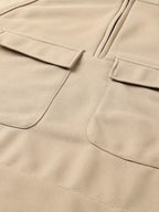 Half-Zip Cargo Sweatshirt