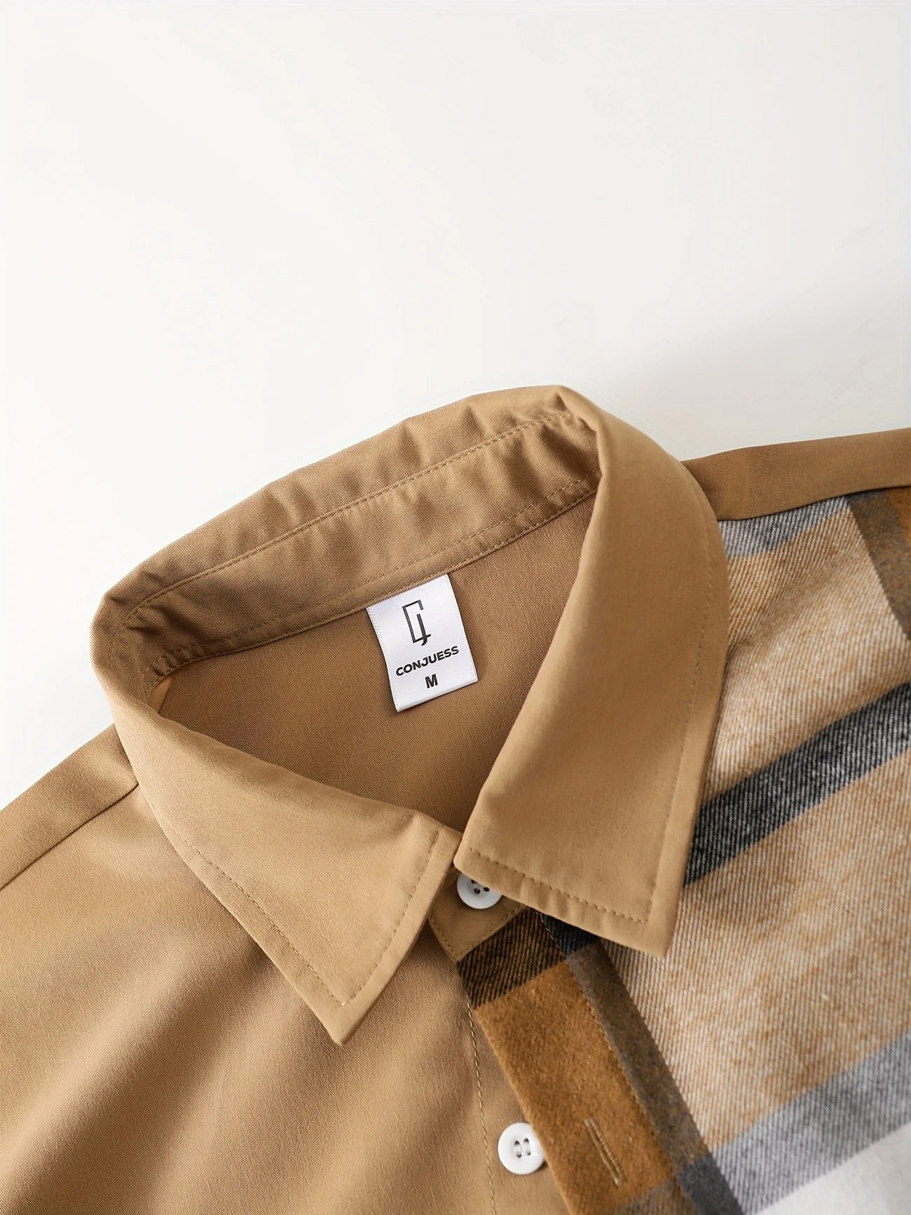 Long Sleeve Shirt Solid Drawstring Pants  Two-piece Sets
