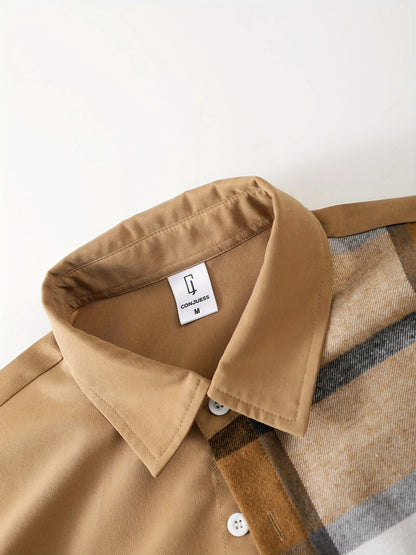 Long Sleeve Shirt Solid Drawstring Pants  Two-piece Sets