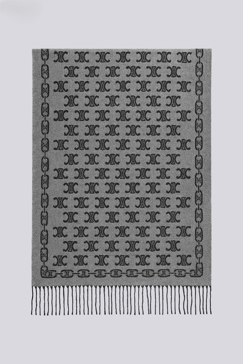 Designer Triomphe Wool Blend Scarf