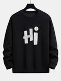 Hi Graphic Knit Sweatshirt