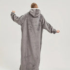 Cozy Plush Hooded Gown