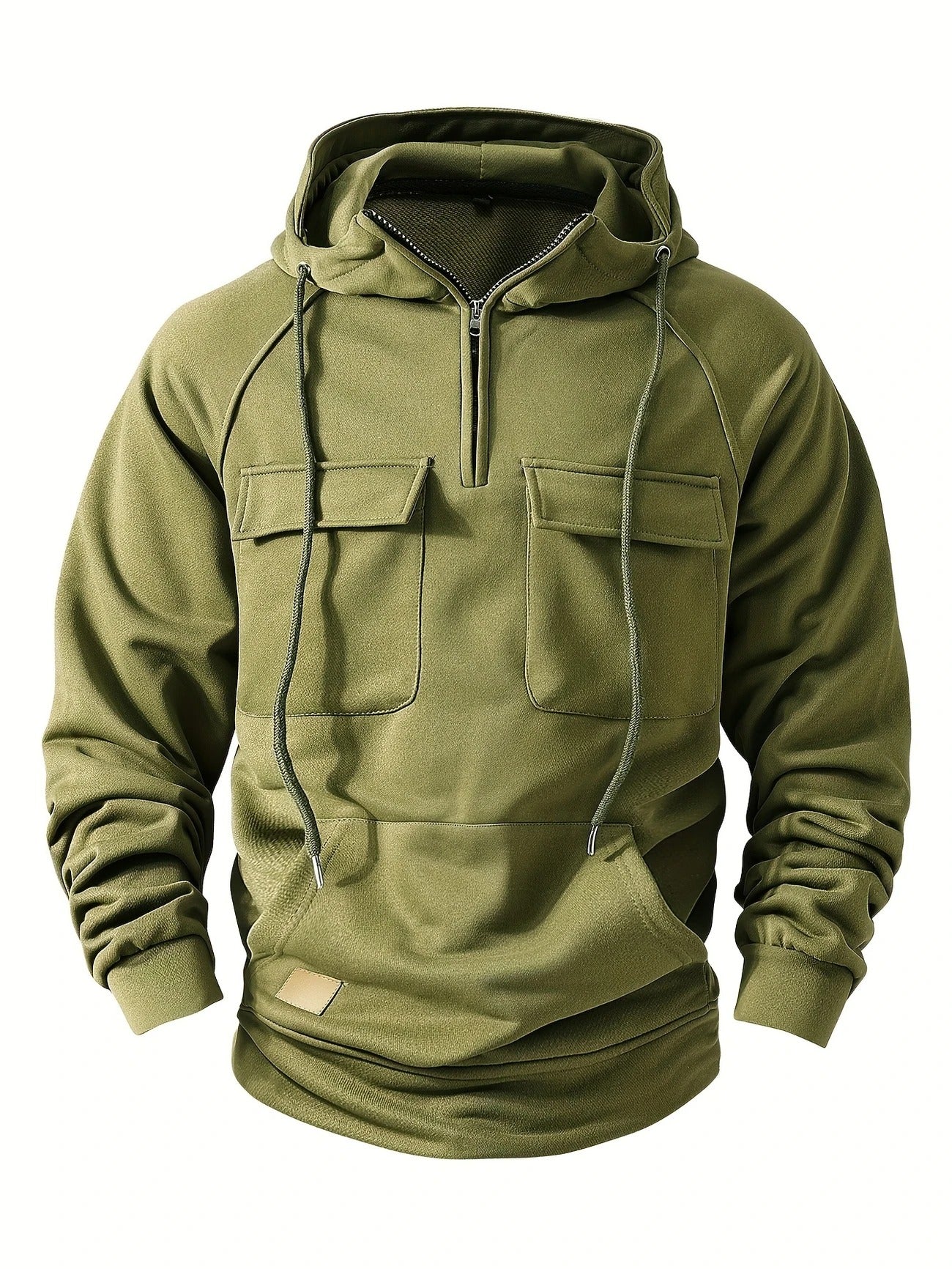 Half-Zip Cargo Sweatshirt