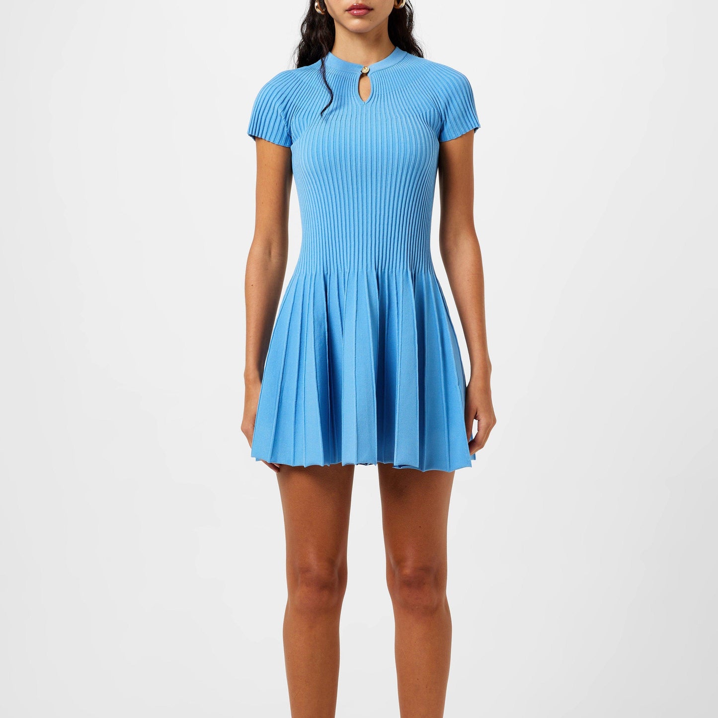 Pleated Mini Dress