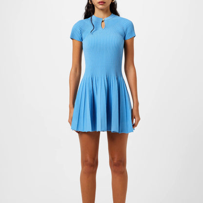 Pleated Mini Dress