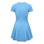 Pleated Mini Dress