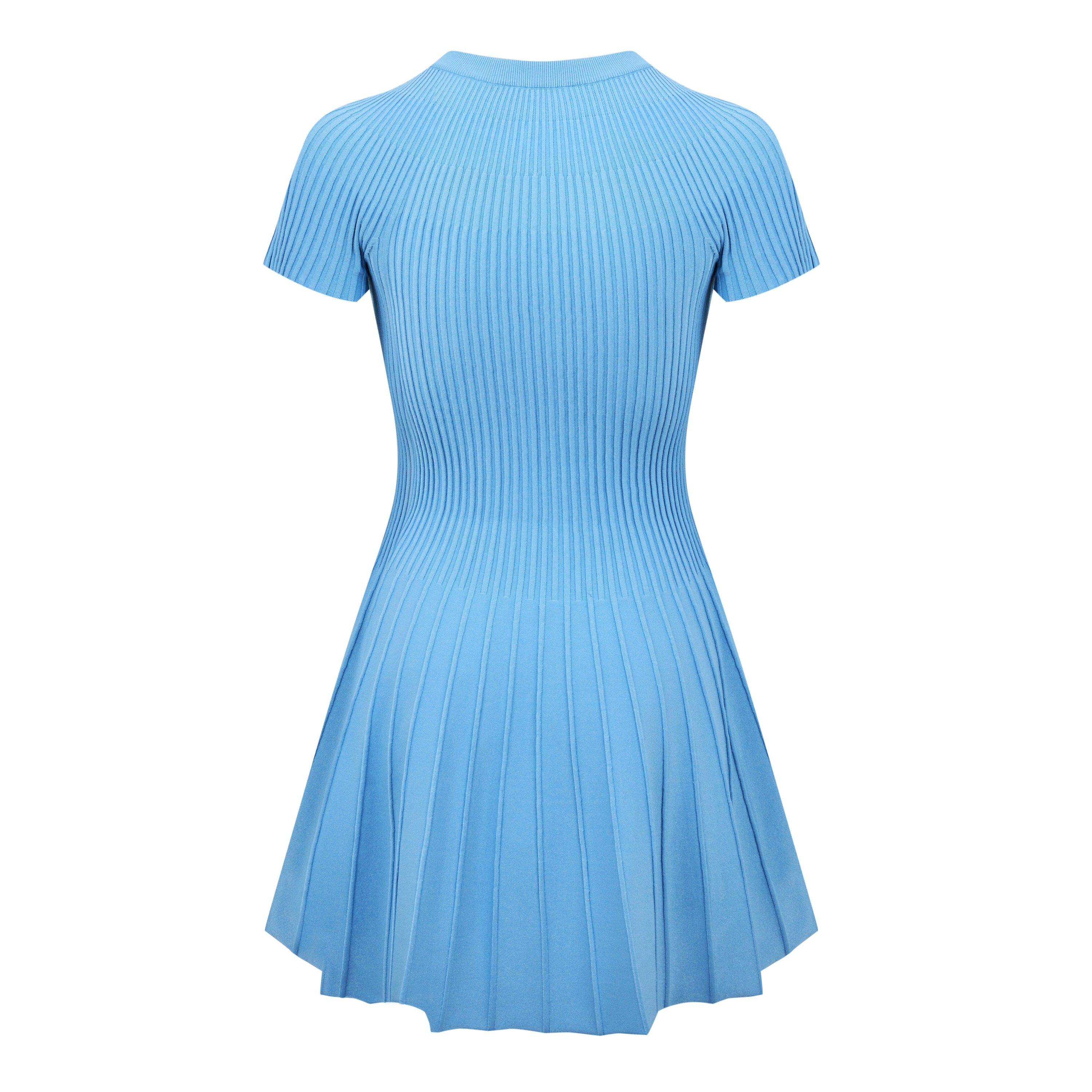 Pleated Mini Dress