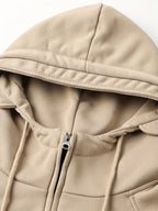 Half-Zip Cargo Sweatshirt