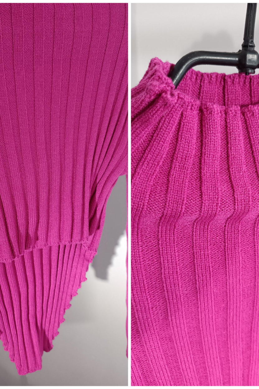 Asymmetrical Hem Crop Sweater
