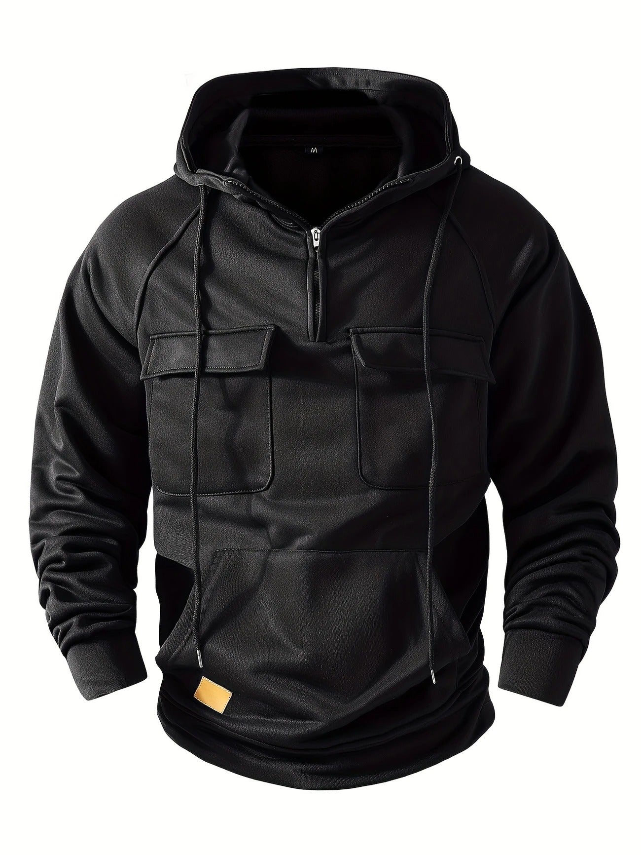Half-Zip Cargo Sweatshirt
