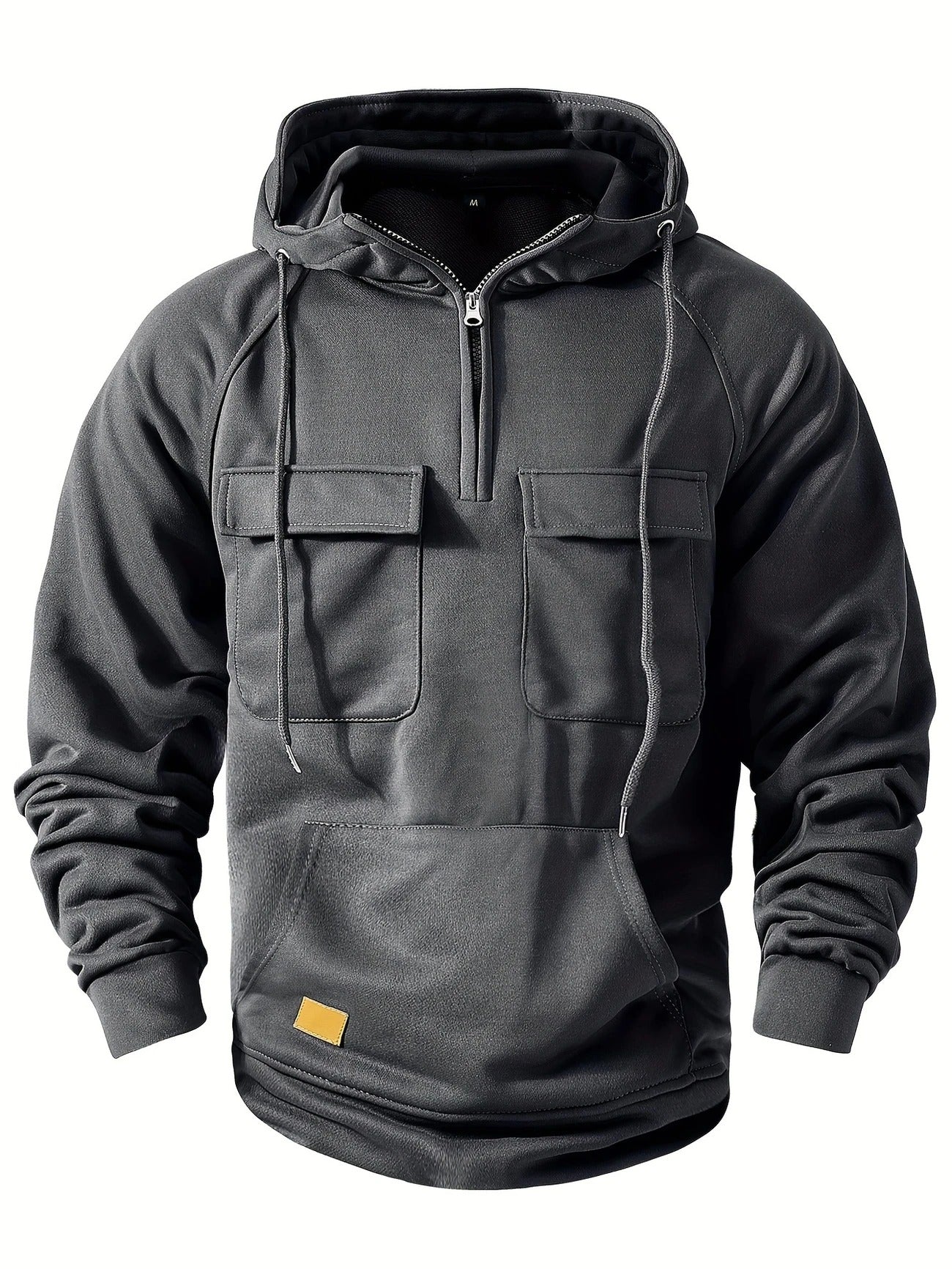 Half-Zip Cargo Sweatshirt