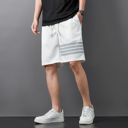 Striped Drawstring Shorts