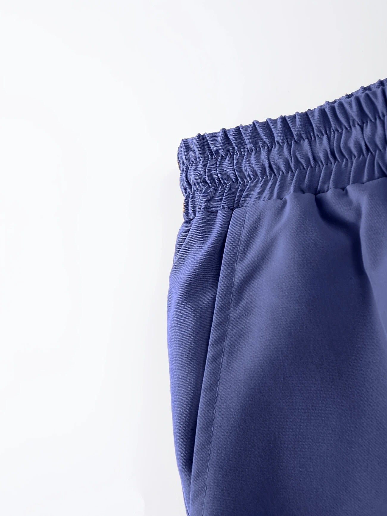 Long Sleeve Shirt Solid Drawstring Pants Two-piece Sets