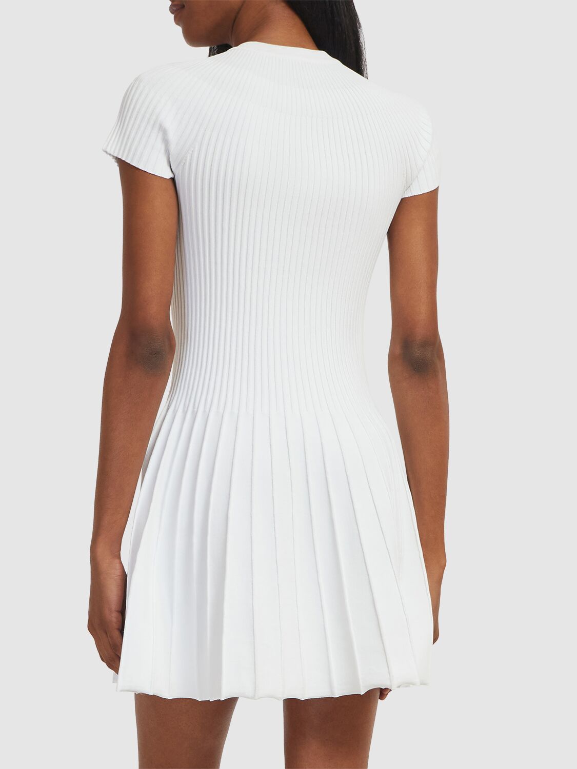 Pleated Mini Dress
