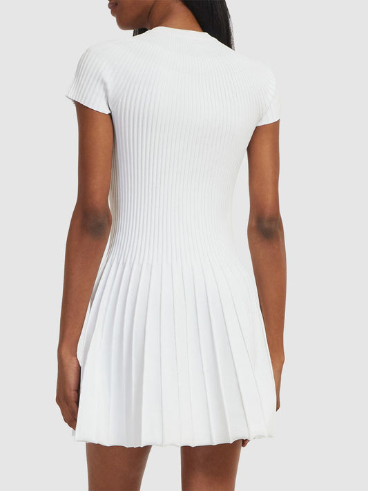 Pleated Mini Dress