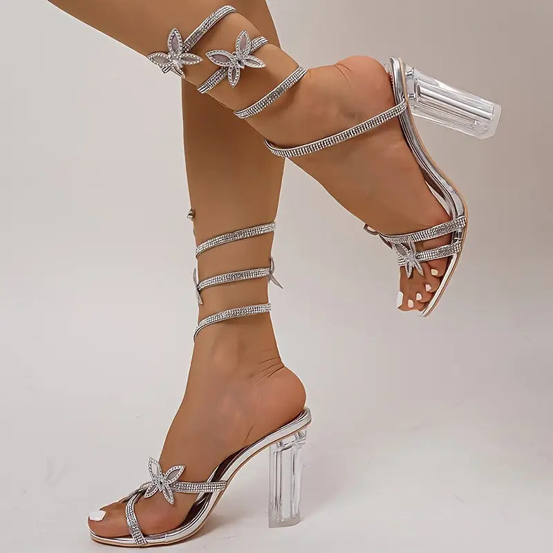 Crystal Embellished Sandals