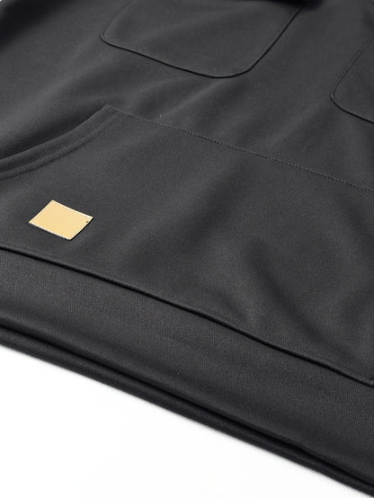 Half-Zip Cargo Sweatshirt