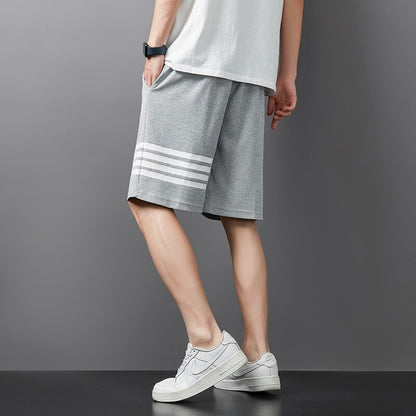 Striped Drawstring Shorts