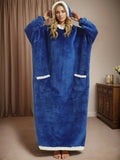 Cozy Plush Hooded Gown
