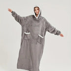 Cozy Plush Hooded Gown