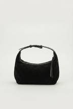 The Suede Crescent Hobo Bag