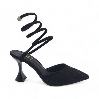 Spiral Ankle Wrap Heel
