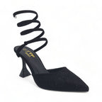 Spiral Ankle Wrap Heel