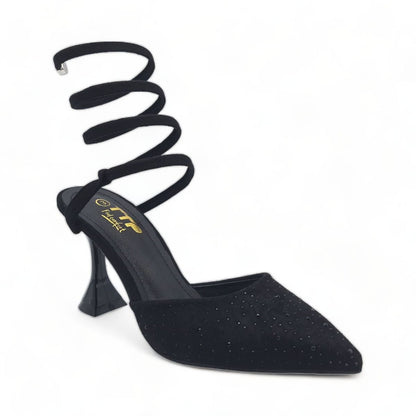 Spiral Ankle Wrap Heel