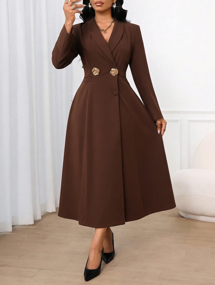 Trench Coat Blazer Dress