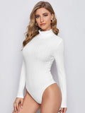 Mock Neck Long Sleeve Bodysuit