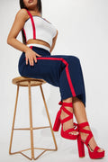 Faux High-heeled Sandals
