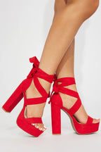 Faux High-heeled Sandals
