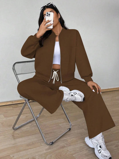 Casual Jacket And Pants Set