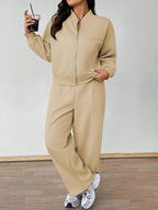 Casual Jacket And Pants Set