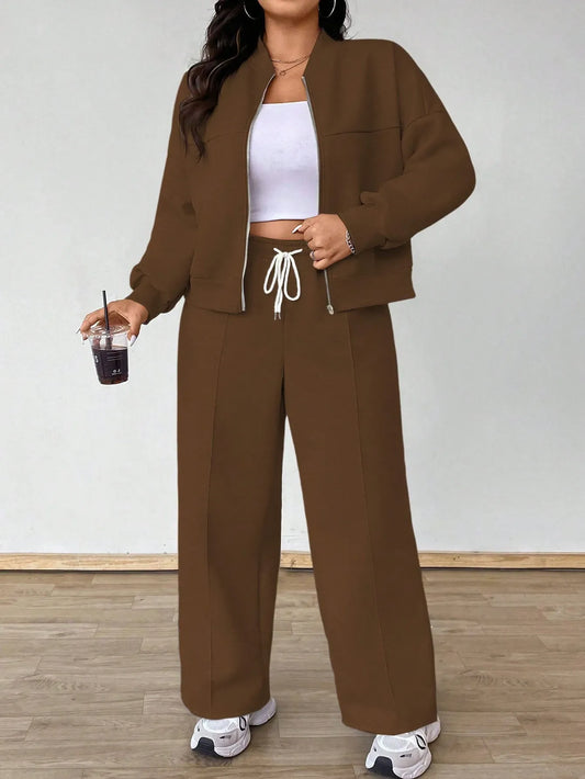 Casual Jacket And Pants Set