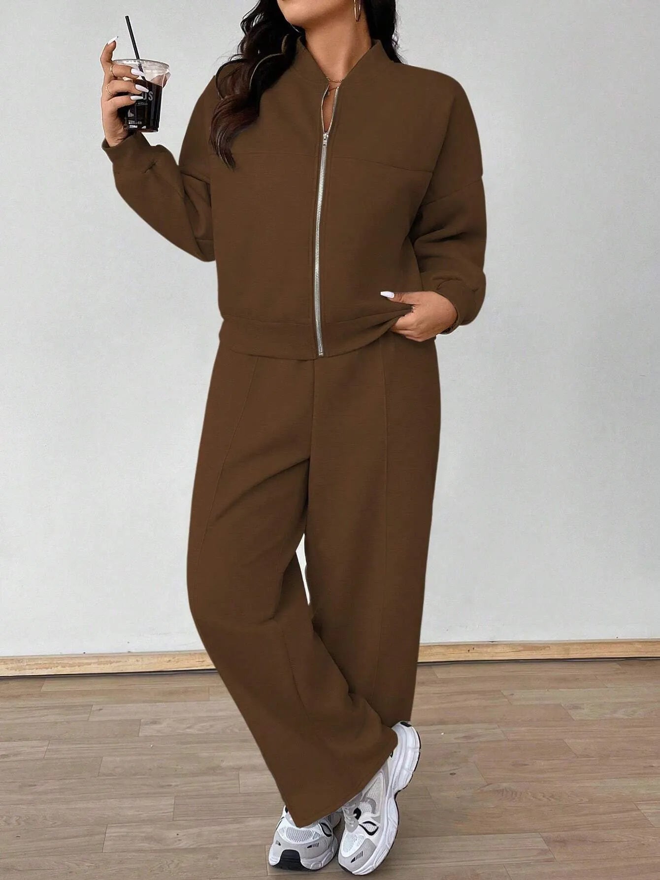 Casual Jacket And Pants Set
