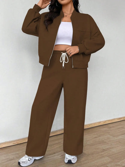 Casual Jacket And Pants Set