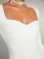 Sweetheart Neck Bodycon Dress