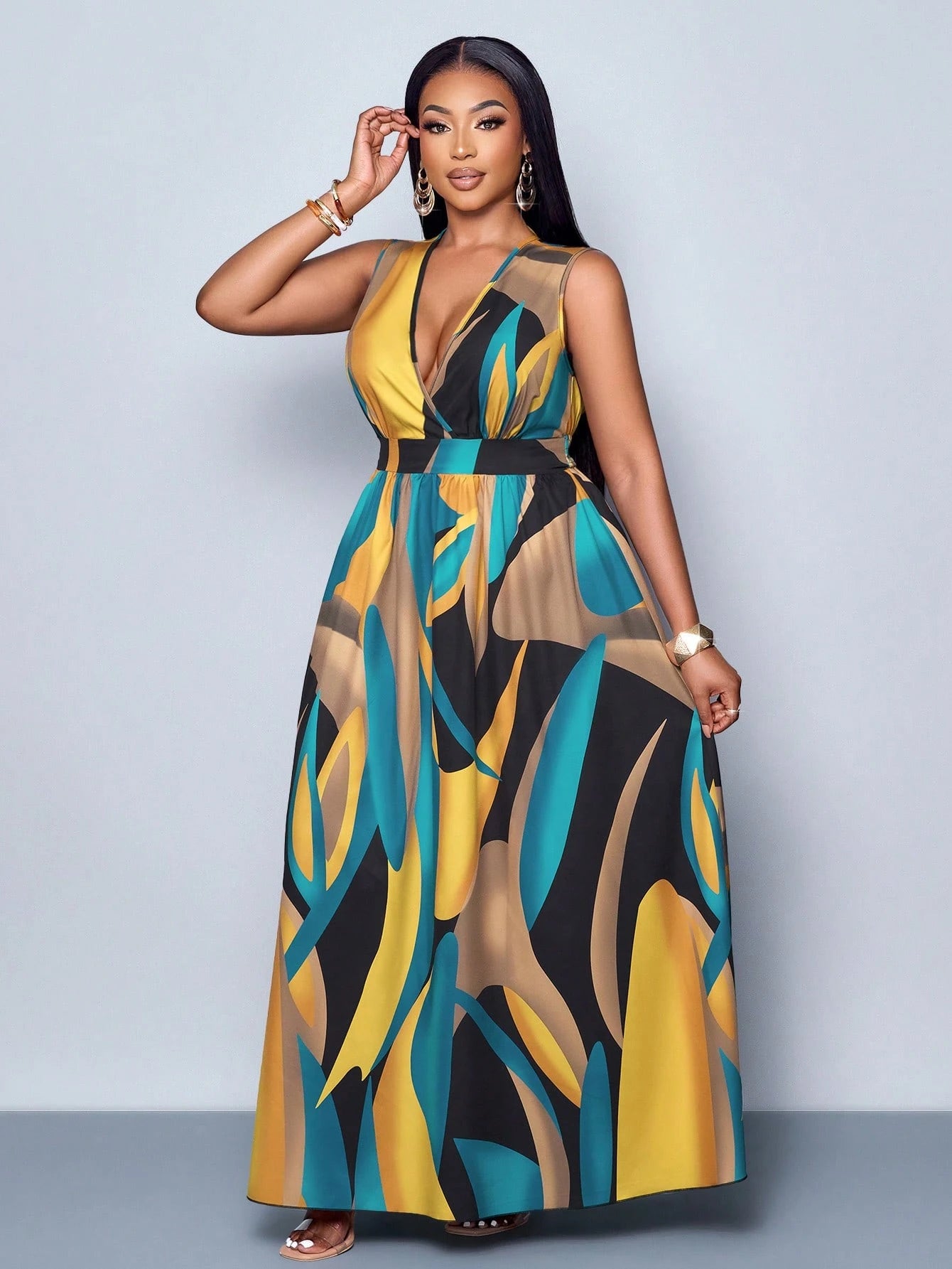 Faven colorful patterned dress