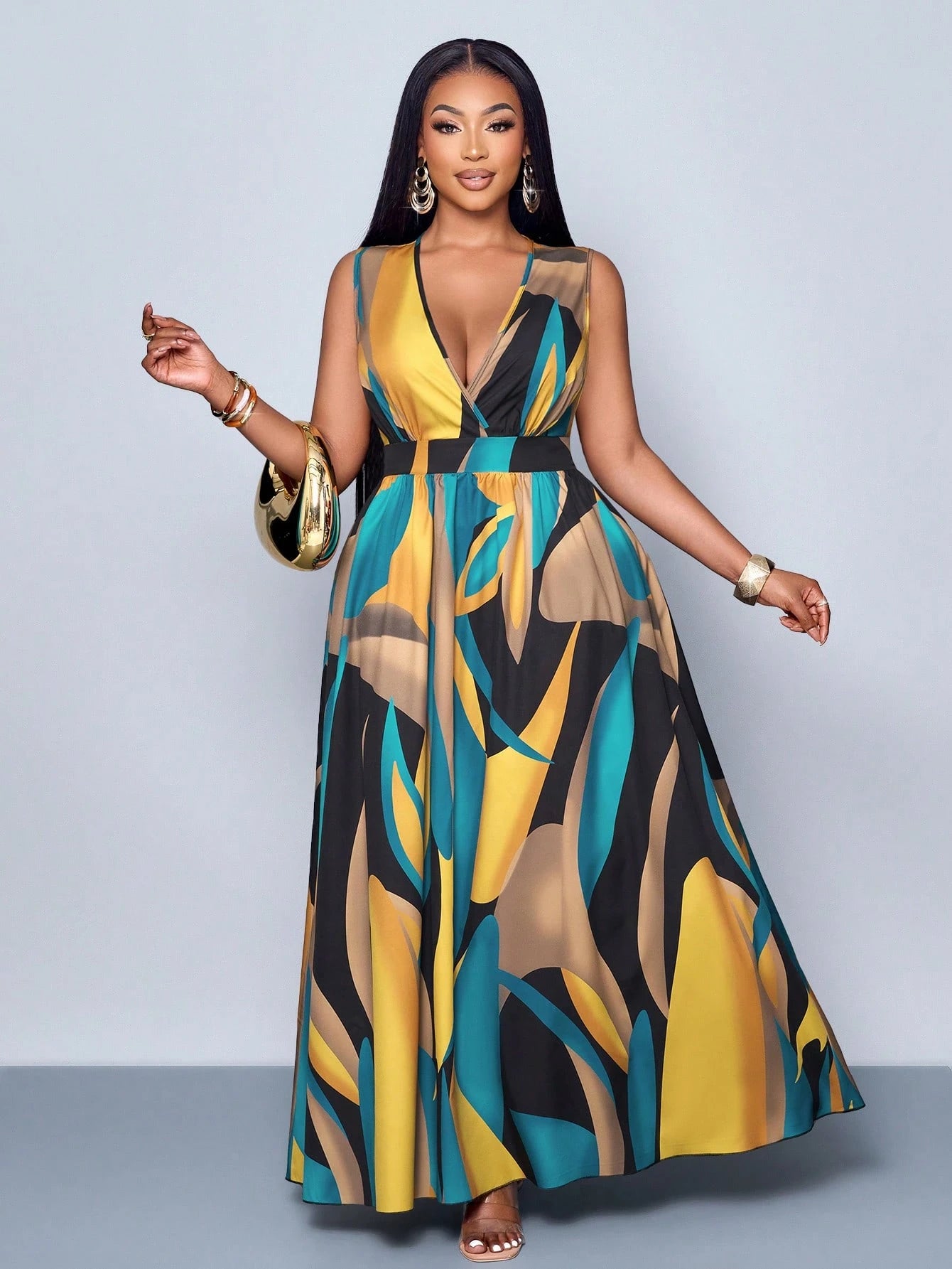 Faven colorful patterned dress