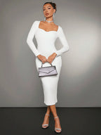 Sweetheart Neck Bodycon Dress